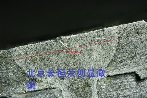 熔深檢測觀察顯微鏡實拍圖1