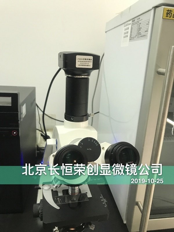 蔡司顯微鏡連接數(shù)碼攝像頭安裝于北京市朝陽水廠1