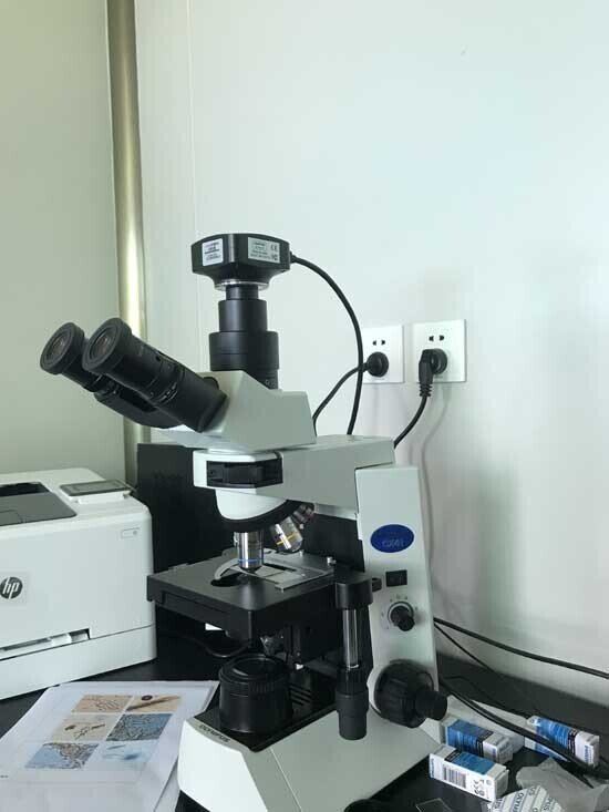 2018年 中藥材粉末鑒定顯微鏡安裝于藥檢所1
