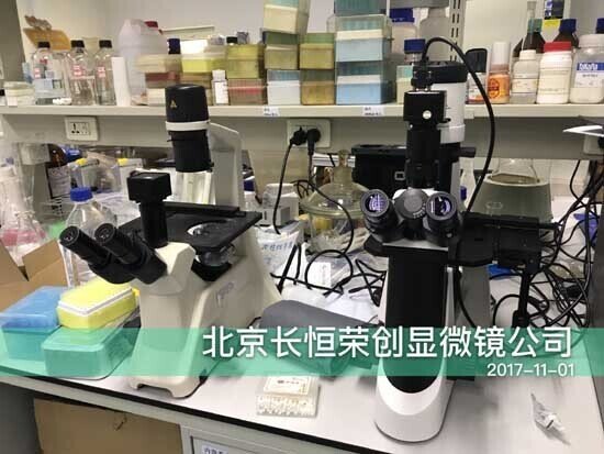2017年 國產倒置顯微鏡安裝于上地生命科學院1 2017年 國產倒置顯微鏡安裝于上地生命科學院1
