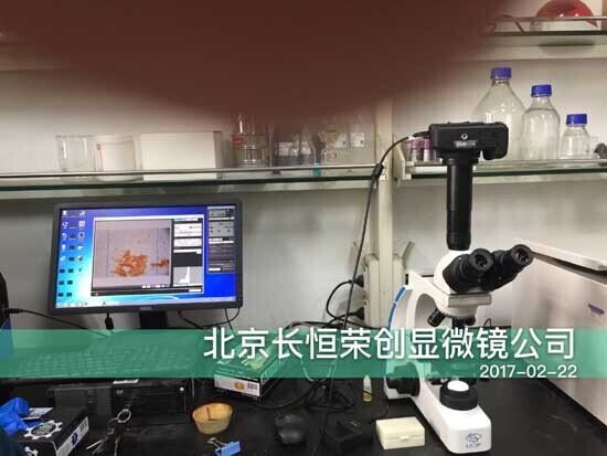 2017年 國產生物顯微鏡安裝于清華大學1