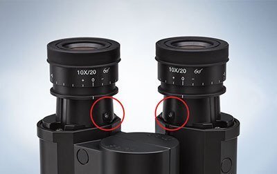 固定目鏡防止損壞或丟失 固定目鏡防止損壞或丟失